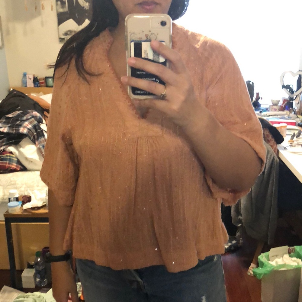Sparkly detailed new without tags free people top!